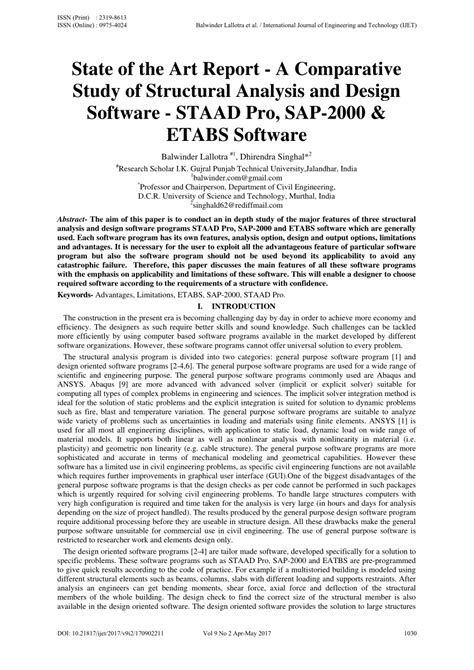 sap2000 vs staad pro|(PDF) State of the Art Report A Comparative Study of Structural .
